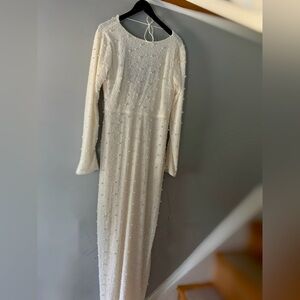 Embelished white gown - Oh Polly - Size 14